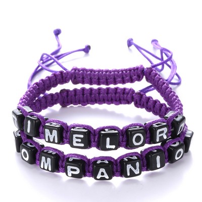 Letter Woven Bracelet