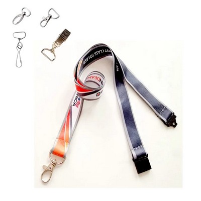Dye Sublimation Lanyard with Safety breakaway